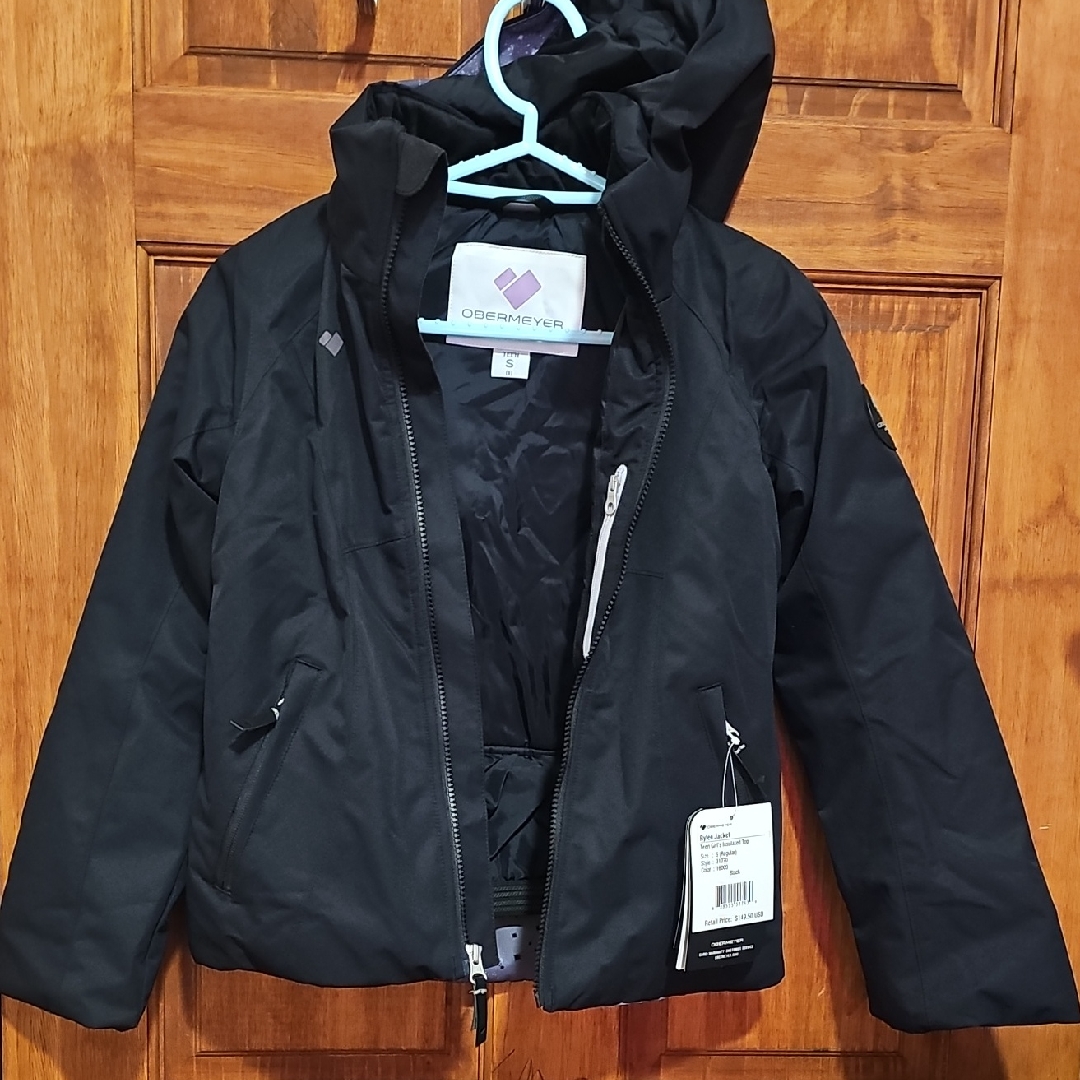 Obermeyer Jet Black Hooded Jacket